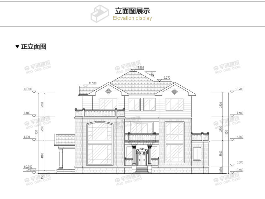 18x12米復(fù)式三層自建房設(shè)計(jì)圖紙
