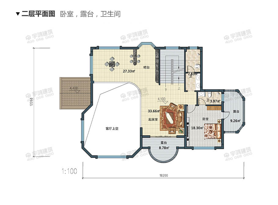 18x12米復(fù)式三層自建房設(shè)計(jì)圖紙