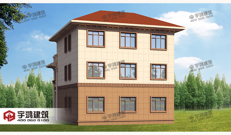 11x14米帶堂屋農(nóng)村自建房設計圖紙