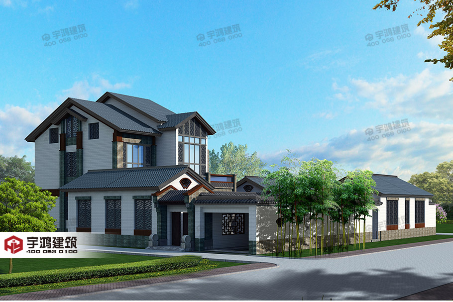 27x25米帶庭院新農(nóng)村別墅設計圖紙