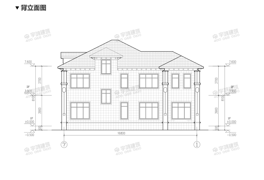 30萬帶車庫兩層歐式農(nóng)村別墅設(shè)計圖