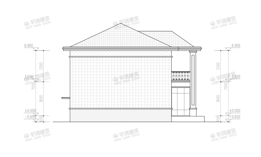 漂亮126平鄉(xiāng)村復式小洋樓設計圖紙