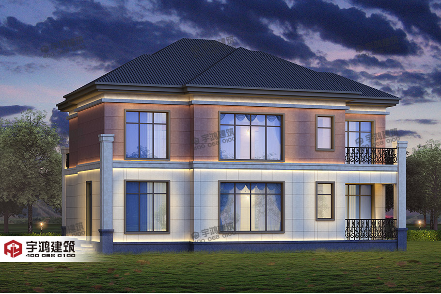 180平新中式農村小型別墅房屋設計圖紙