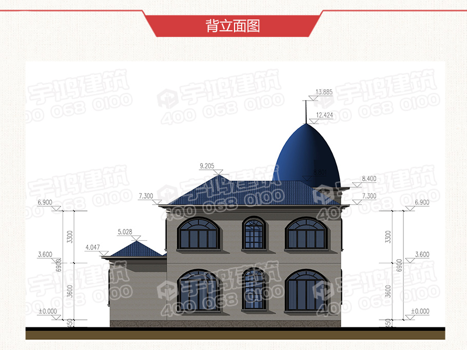 150平米兩層歐式農村別墅設計圖紙及效果圖