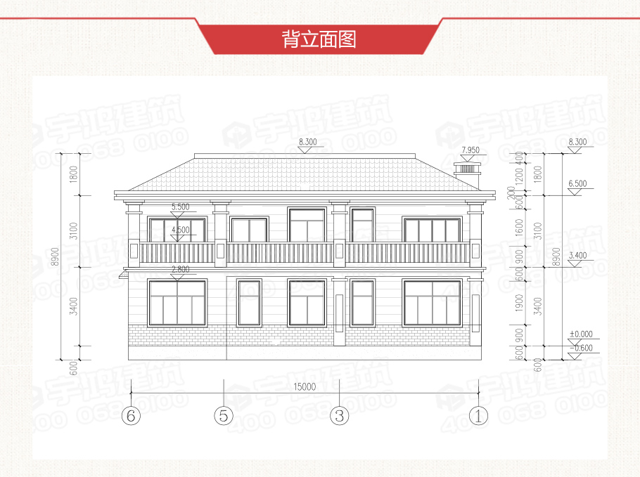 鄉村二層歐式小別墅設計圖，簡約而不簡單