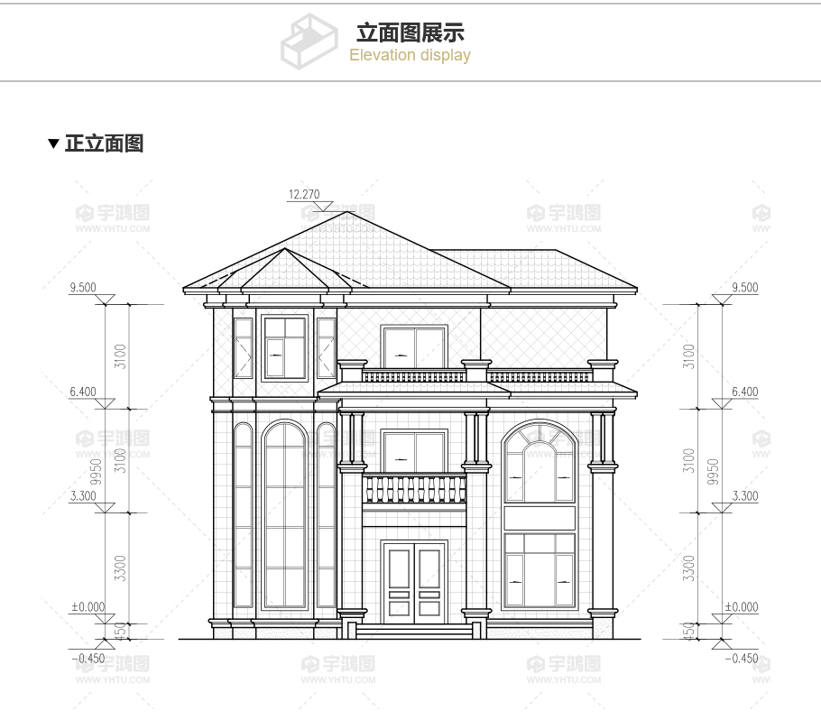 造價25萬以內(nèi)三層農(nóng)村別墅設(shè)計圖，房子外觀高檔大氣