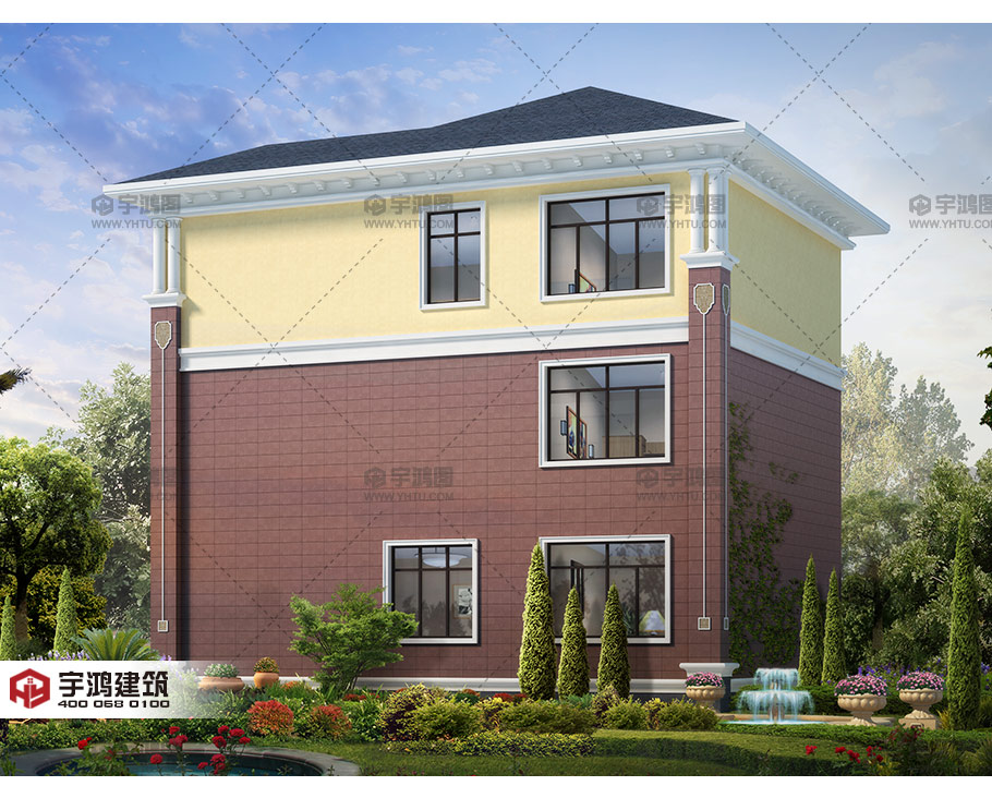 造價25萬以內(nèi)三層農(nóng)村別墅設(shè)計圖，房子外觀高檔大氣