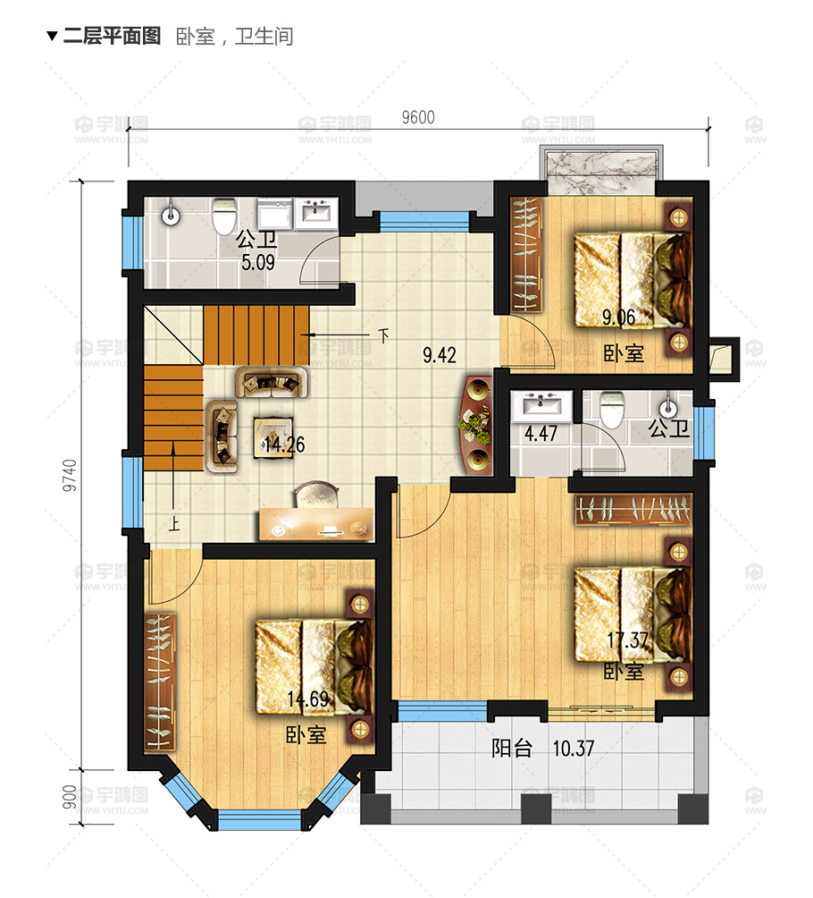 90平帶地下室歐式農(nóng)村別墅設(shè)計(jì)圖,造價(jià)20萬(wàn)還帶閣樓