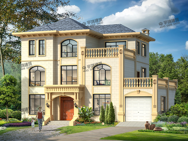 豪華大氣新款農村帶車庫別墅設計圖，引領自建房潮流