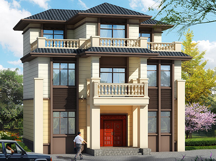 20萬能蓋好的三層農(nóng)村別墅設(shè)計方案圖紙，戶型既漂亮又實用