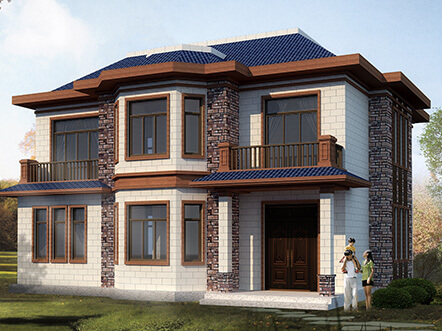 130平農(nóng)村20萬元二層小別墅樓平面戶型設(shè)計圖紙