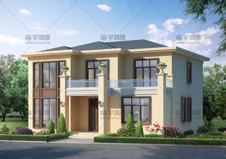 20萬農村二層小洋樓設計圖，漂亮簡單實用