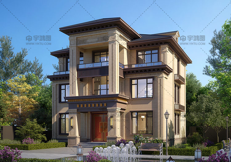 13x12米三層新中式自建房設(shè)計(jì)圖