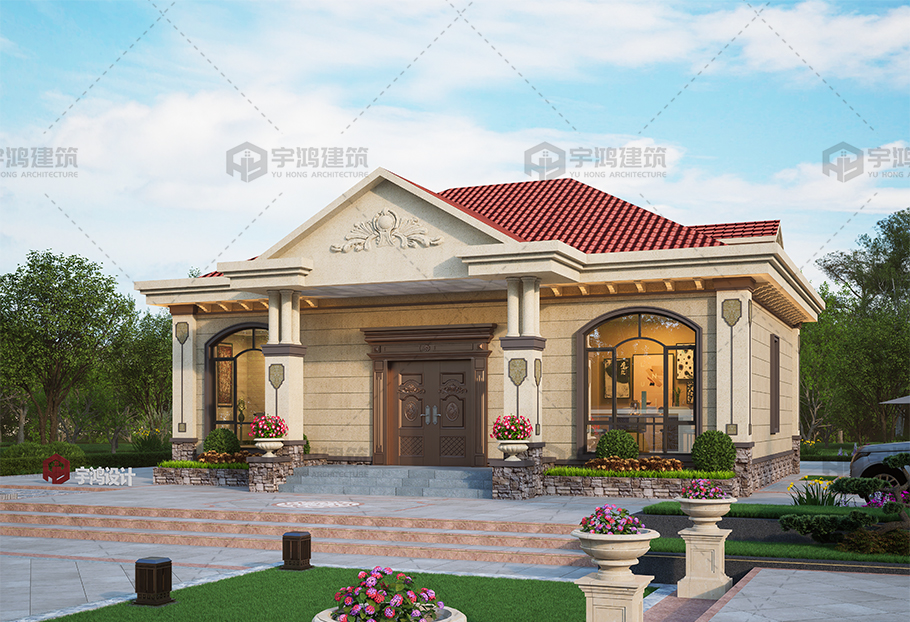 歐式磚混結(jié)構(gòu)占地149平別墅設(shè)計圖紙