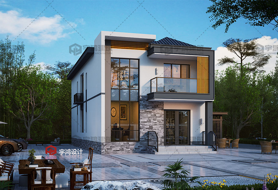 2層現代風格別墅設計圖紙