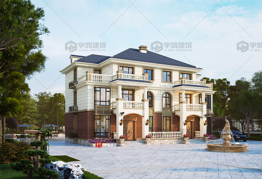 造價50萬-62萬歐式風(fēng)格別墅設(shè)計圖紙