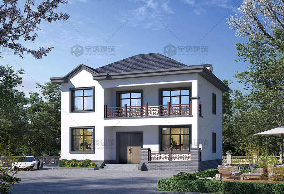 12x10新中式風格別墅設計圖紙