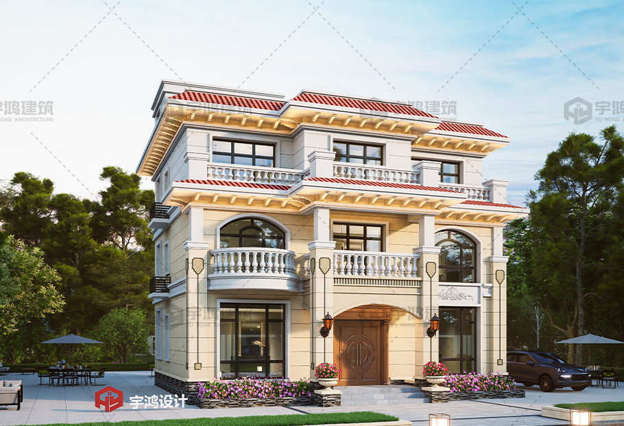 歐式風(fēng)格12x11框架結(jié)構(gòu)別墅設(shè)計圖紙