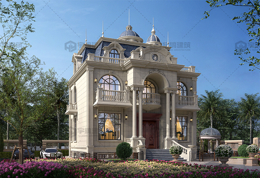 法式風格474平框架別墅設計圖紙