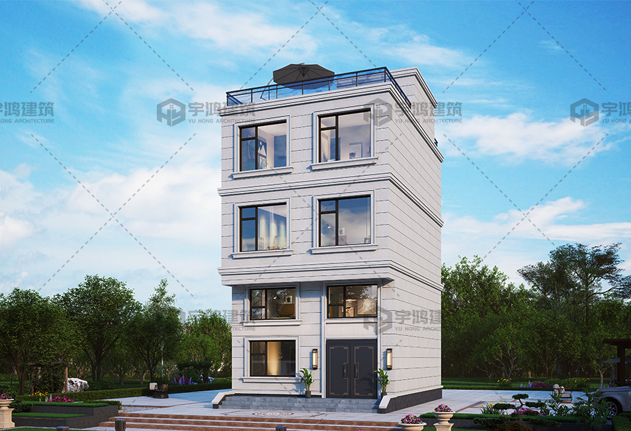 框架結構豪華大氣三層現代別墅全套圖紙