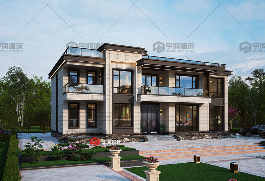 18.86米x12.06米二層現代別墅全套圖紙